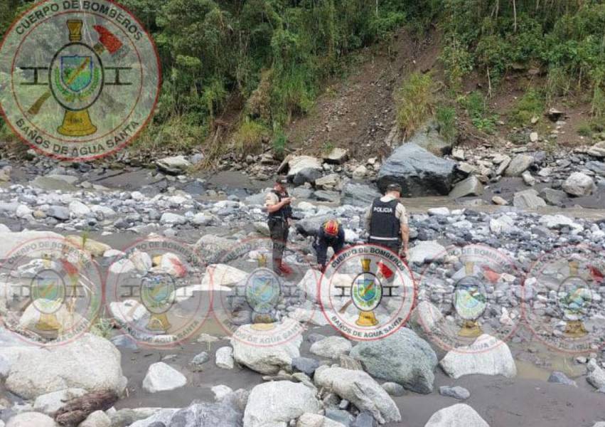 El cuerpo de un hombre fue rescatado del río Pastaza, en Baños de Agua Santa
