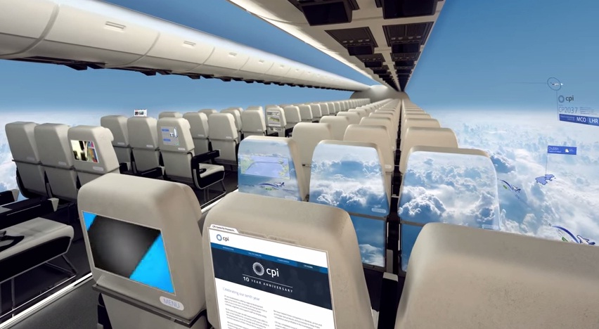 (VIDEO) Diseñan el primer avión sin ventanas