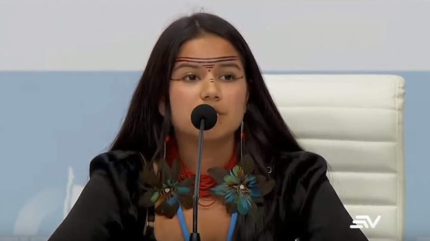 Ecuatoriana de 17 años intervino en la Cumbre del Clima