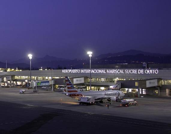 Imagen del aeropuerto Mariscal Sucre de Quito.