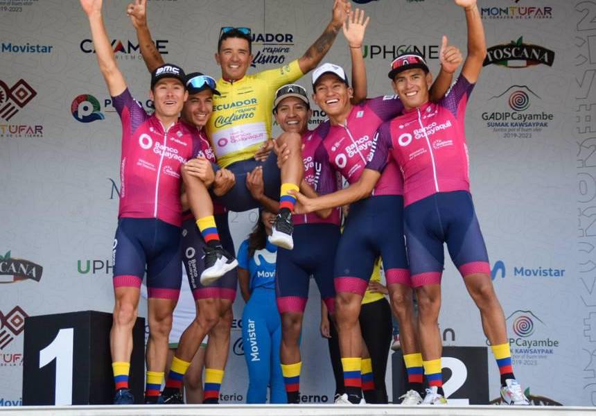 El colombiano Chalapud gana la Vuelta a Ecuador y Montenegro su tercera etapa
