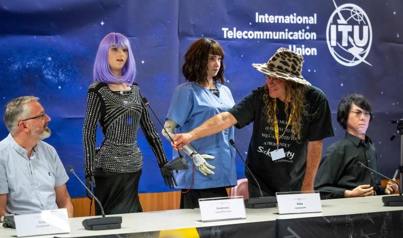 La ONU celebra la primera rueda de prensa de la inteligencia artificial