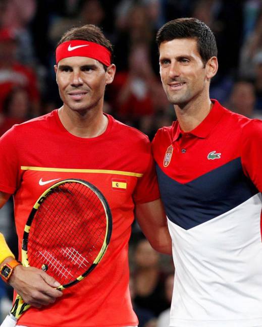 Rafael Nadal y Novak Djokovic en una imagen de archivo.