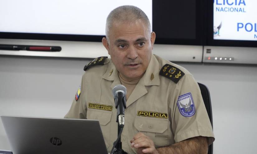 El comandante de la Policía Nacional, Fausto Salinas, ofrecío una rueda de prensa este miércoles 5 de octubre.