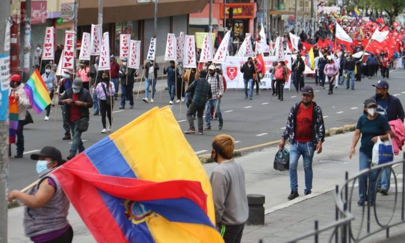 Recorrido de la marcha en Quito.