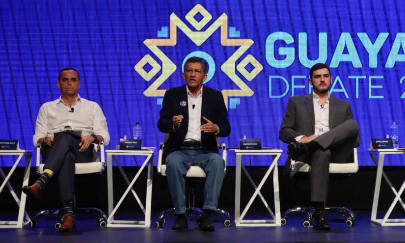 Pedro Pablo Duart, Antonio Orbe y Aquiles Álvarez son tres de los once candidatos a la Alcaldía de Guayaquil.
