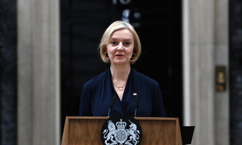 Liz Truss, primera ministra británica, renuncia a su cargo