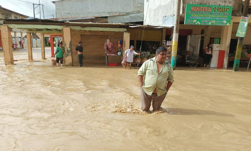13 sectores del área urbana y ocho del área rural están anegados.