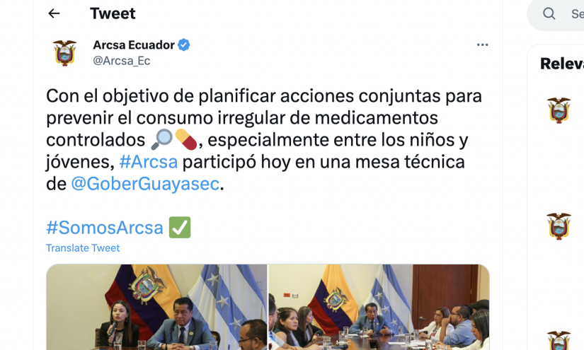 Arcsa planifica acciones conjuntas prevenir el consumo irregular de clonazepam.
