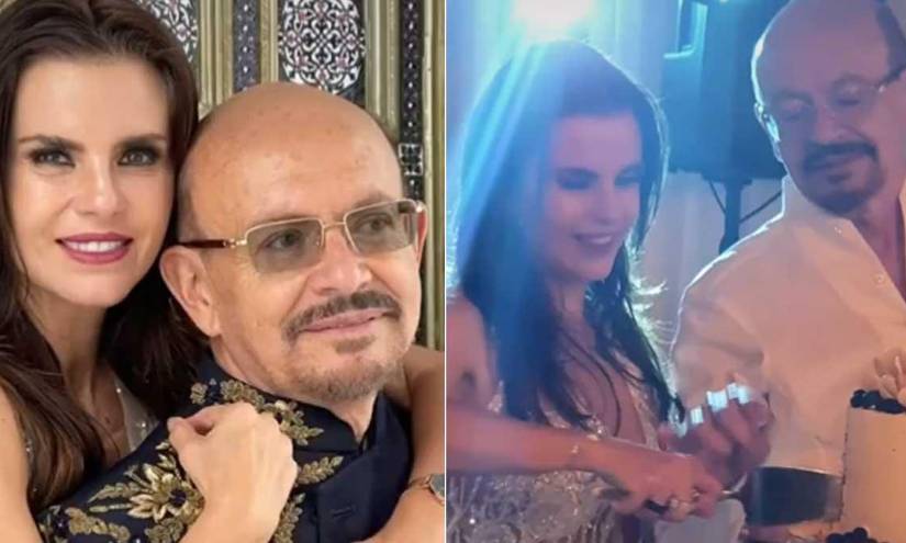 Imagen de Macarena y Santiago en su boda.