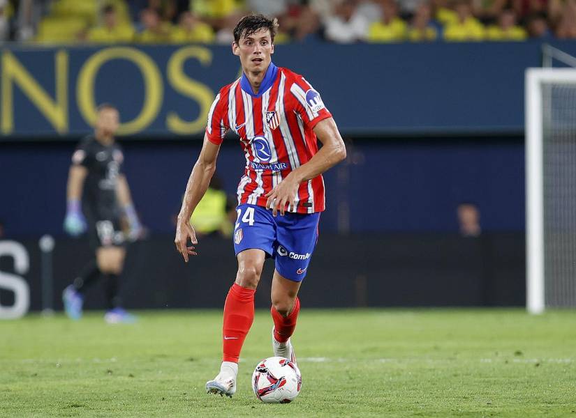 Robin Le Normand en su debut con el Atlético de Madrid