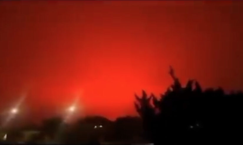 El extraño fenómeno del cielo rojo en ciudad China, esta es la razón detrás