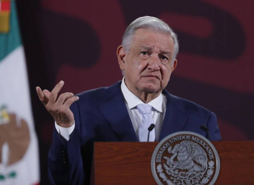 El presidente de México, Andrés Manuel López Obrador, habla durante una rueda de prensa matutina este martes.