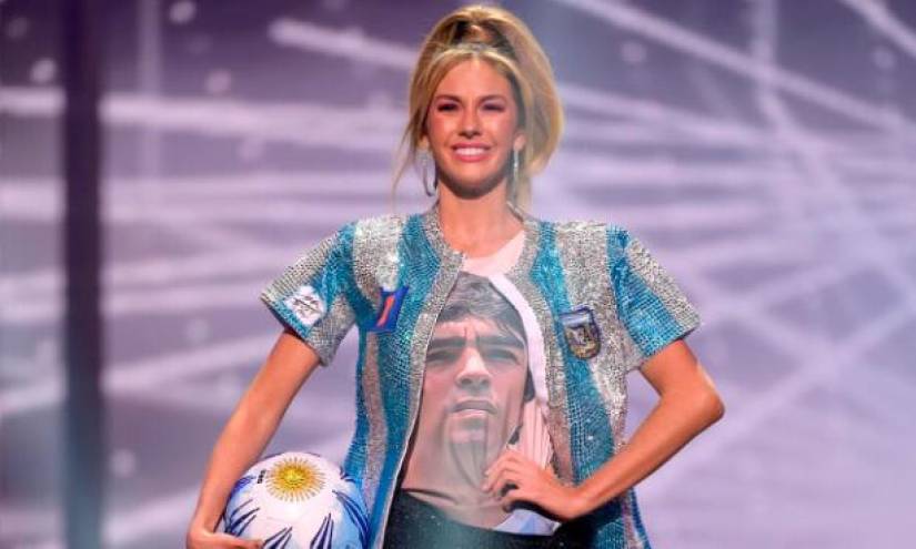 Miss Universo: la representante de Argentina lució un traje típico inspirado en Maradona