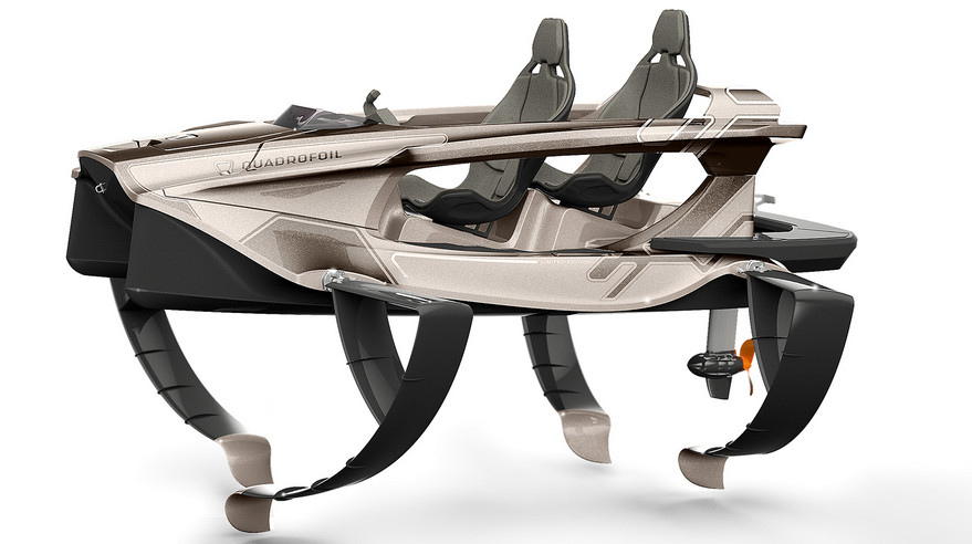 El Quadrofoil, un vehículo Fuera de Serie para navegar ríos y mares