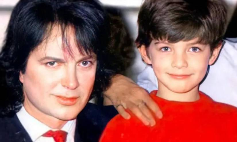 Imagen de archivo de Camilo Sesto y su hijo.