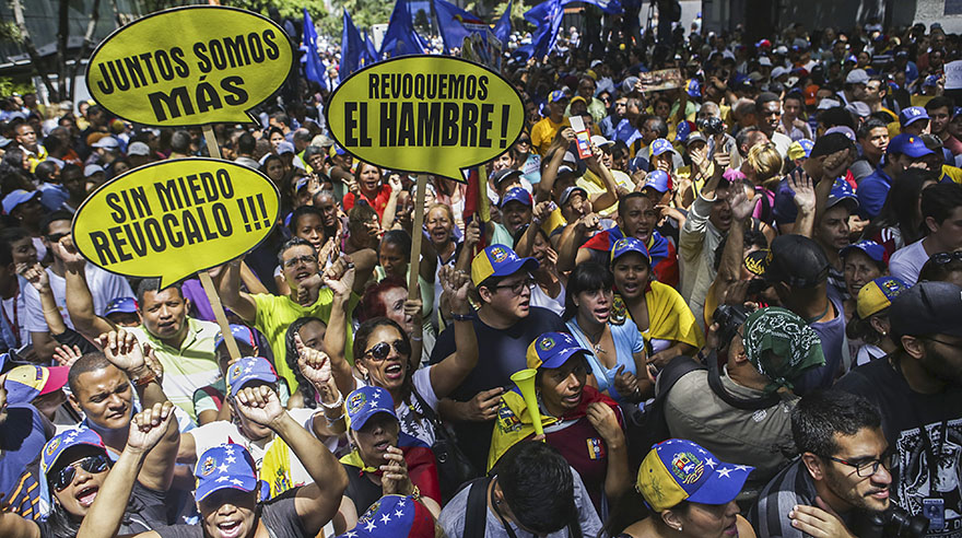 Venezuela: oposición dice que Maduro recibirá en 10 días un &quot;revocatorio moral&quot;
