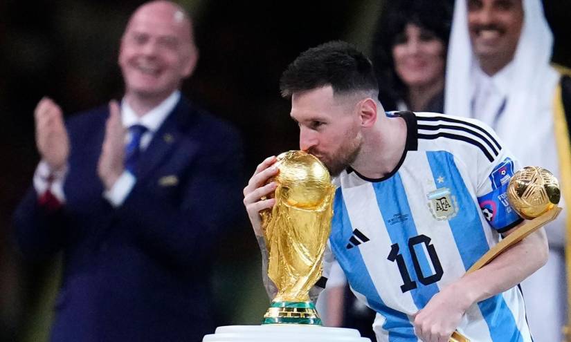 Lionel Messi, campeón del Mundial Qatar 2022 con Argentina.