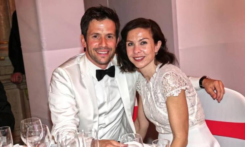 Imagen de archivo de Christian Oliver y su esposa, Jessica Klepster.