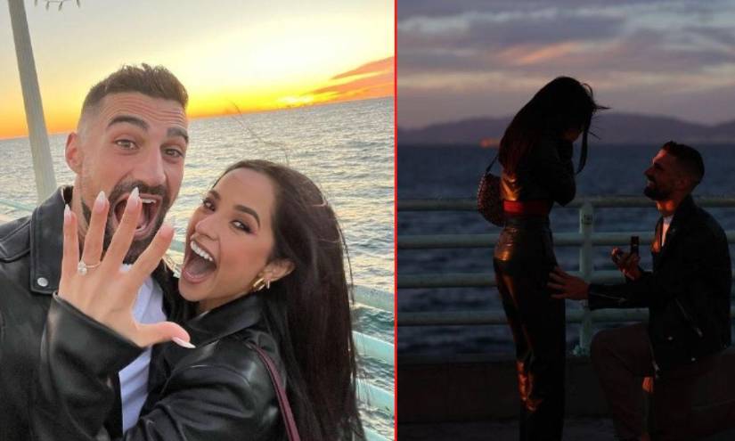 Imagen de archivo de Becky G y Lletguet, en su compromiso de boda.