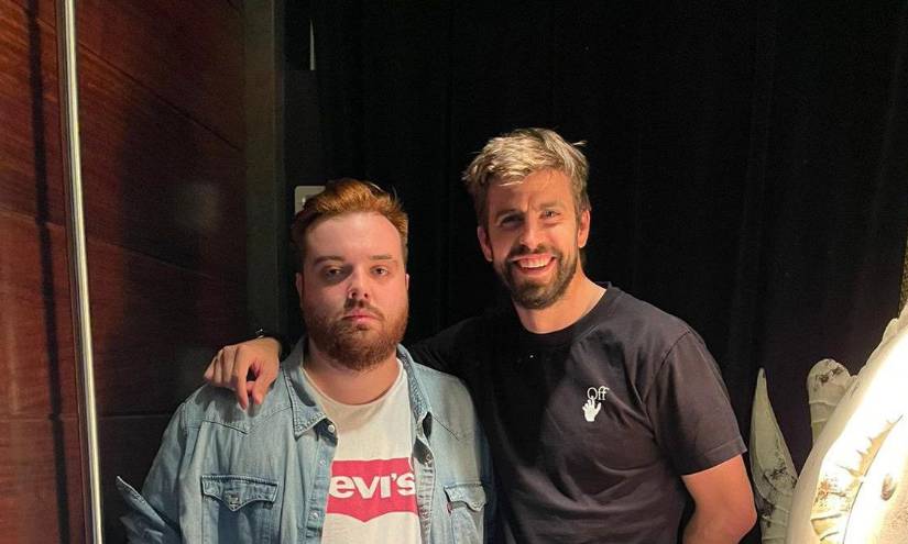 Imagen de archivo de Ibai Llanos y Gerard Piqué.