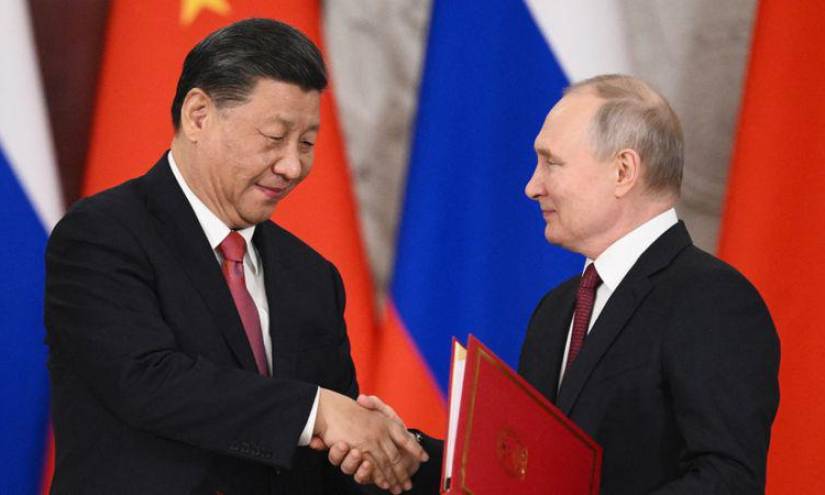 Putin y Xi en Moscú.