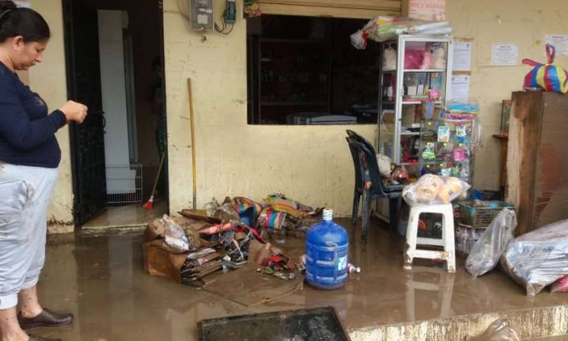 Más de 600 afectados por lluvias en Manabí