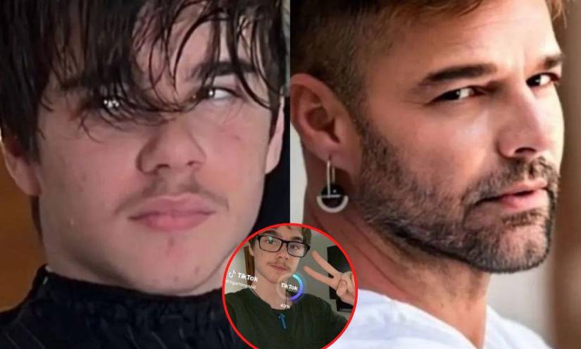 Imagen de Valentino y su padre Ricky.