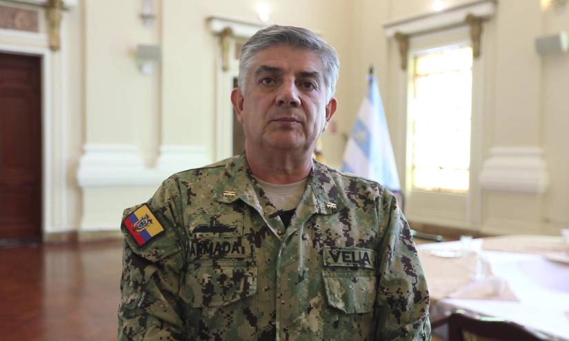 Foto del almirante Jaime Vela, jefe del Comando Conjunto de las Fuerzas Armadas.