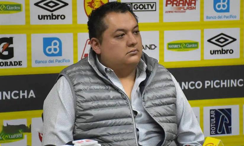 Andrés Báez, ex dirigente de Aucas y actualmente en Liga Pro.