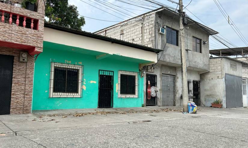 Imagen de la casa en la coop. Guayas y Quil, del sector de Guasmo Sur en Guayaquil.