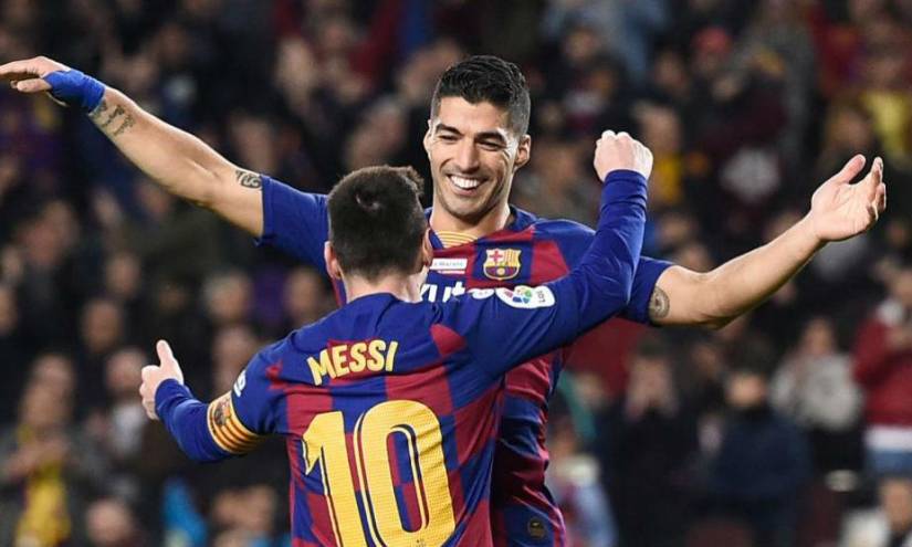 Luis Suárez y Lionel Messi coincidieron en el FC Barcelona entre 2014 y 2020.