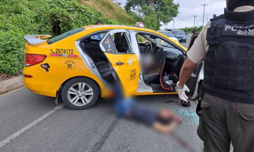 Masacre en Manabí: cuatro personas, entre ellas un bebé, fueron acribilladas en un taxi