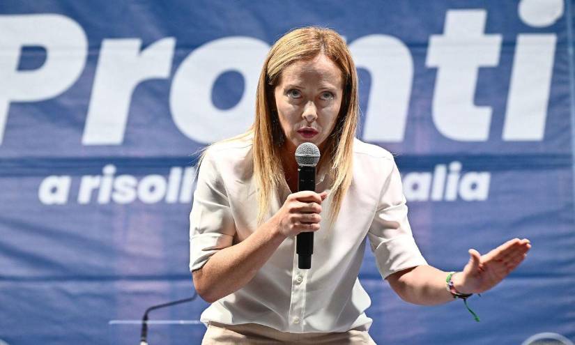 Girogia Meloni, mandataria de Italia.