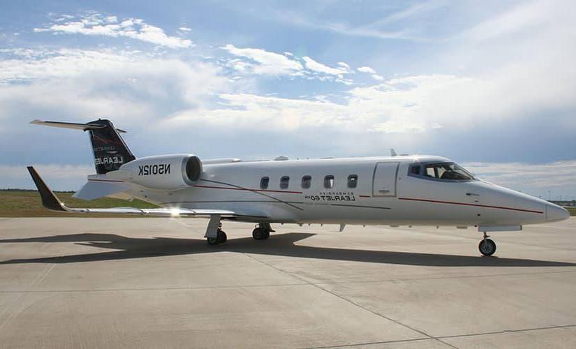 Imagen referencial de un modelo Learjet 60.
