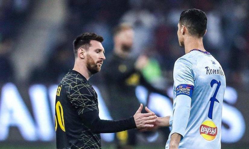 Messi se impone sobre Cristiano Ronaldo en el PSG vs Riyadh XI