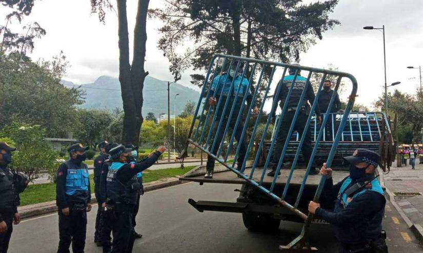 Ante desmanes el alcalde de Quito dispuso vallar la Avenida de los Shyris