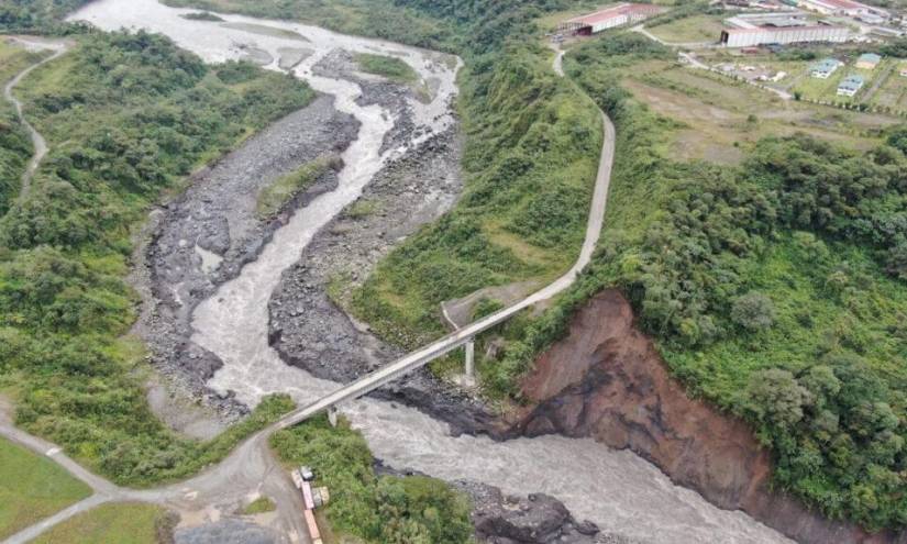 Erosión del río Coca amenaza al poblado de San Luis en Napo