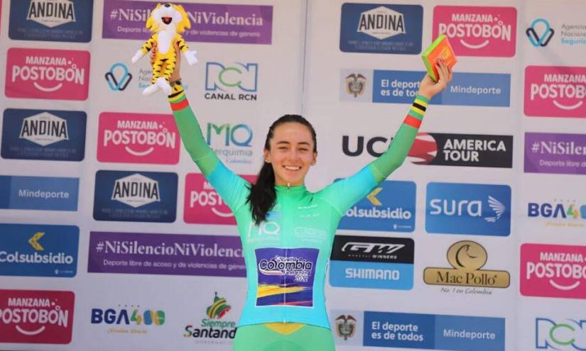 Ana Vivar es líder Sub 23 de la Vuelta Colombia