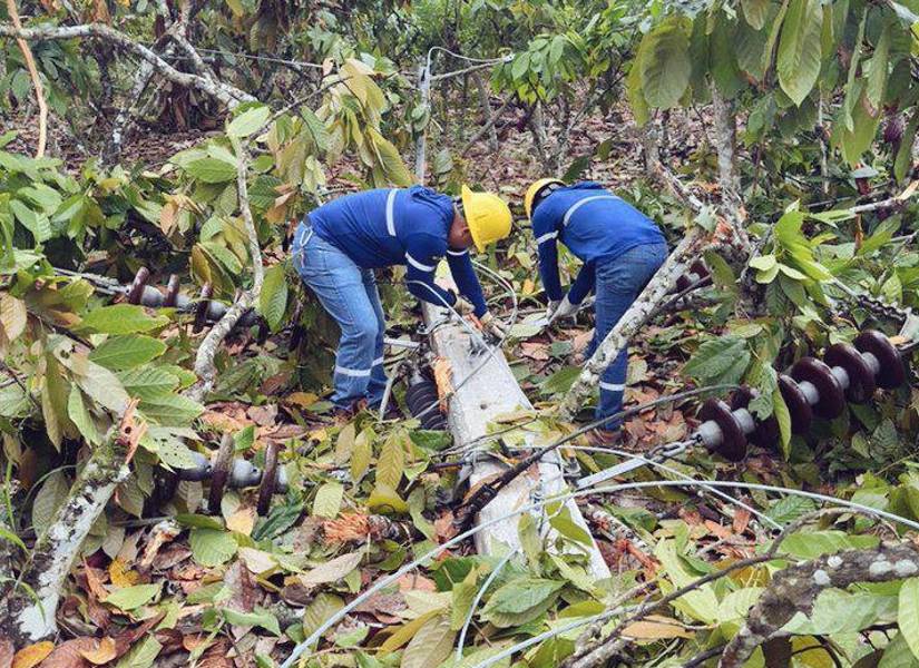 En Naranjal hubo otra interrupción del servicio eléctrico.