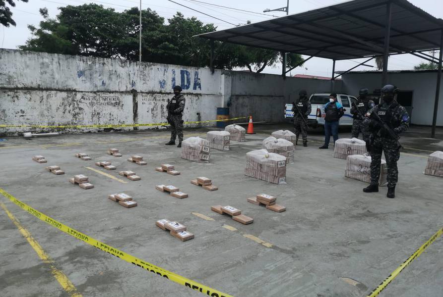 Policía decomisa cerca de una tonelada y media de cocaína en una finca en Los Ríos