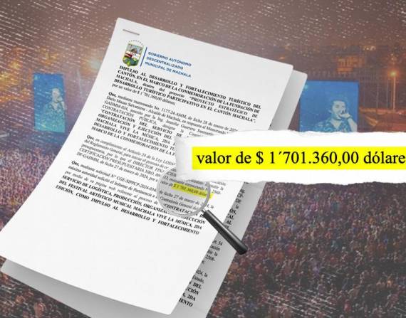 Uno de los contratos del la Alcaldía de Machala para las fiesta está estimado su valor referencial de USD 1,7 millones.