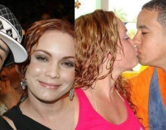 Daddy Yankee y su esposa Mireddys González.