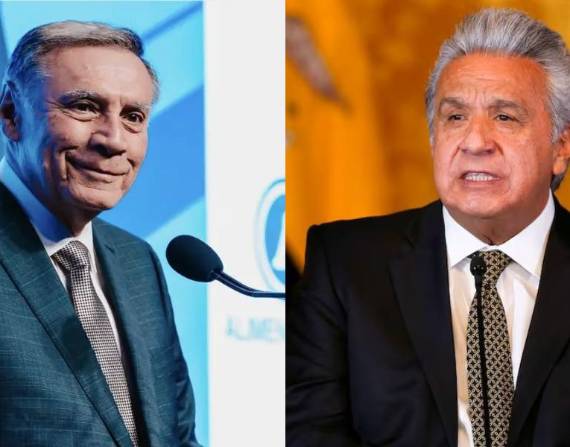 Lenín Moreno y Jamil Mahuad, expresidentes de Ecuador