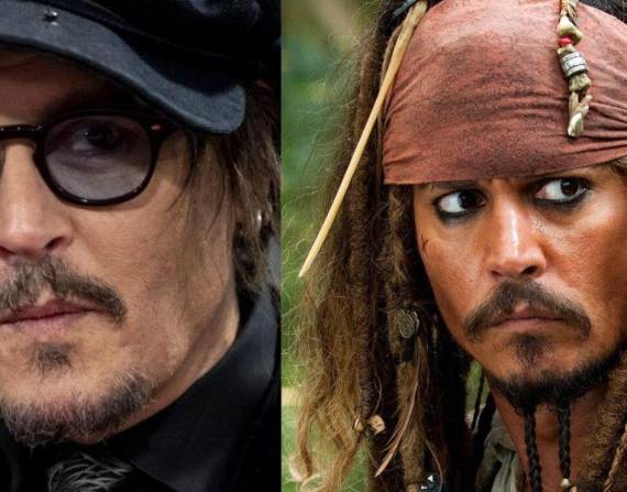 Imágenes de archivo de Johnny Depp y su papel de Jack Sparrow.