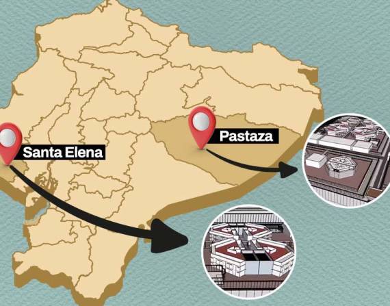 Las cárceles de máxima seguridad serán construidas en las provincias de Pastaza y Santa Elena.