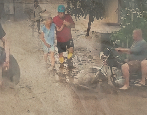 Portoviejo: al menos 150 familias afectadas por inundaciones; seis quebradas se desbordaron
