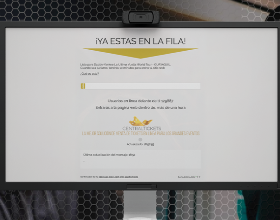 La espera virtual para comprar una entrada al concierto de Daddy Yankee en Guayaquil desespera a los fans.
