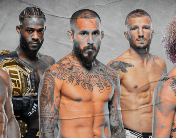 Petr Yan, Aljamain Sterling, Chito Vera, TJ Dillashaw y Sean O'Malley.