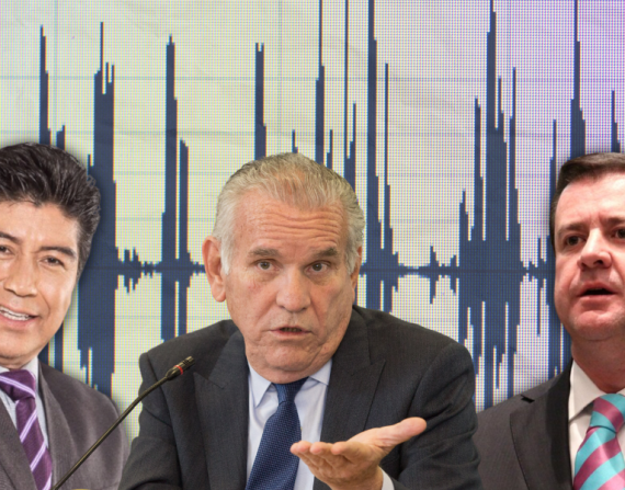Los audio con las conversaciones fueron difundidos por el candidato Pedro Freile, ayer.
